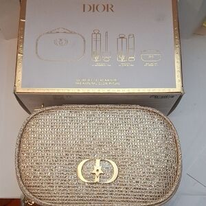 Dior Gold Cosmetic Bag
